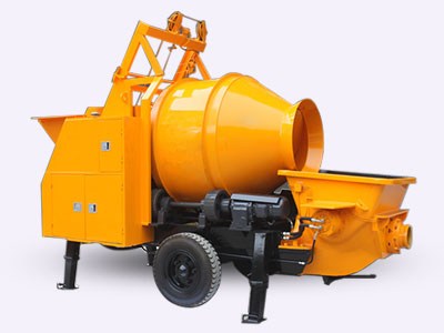 Concrete-mixer-machine-with-pump