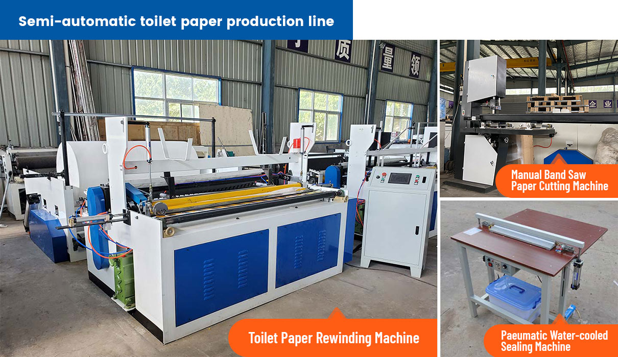 Semi-automatic-toilet-paper-production-line